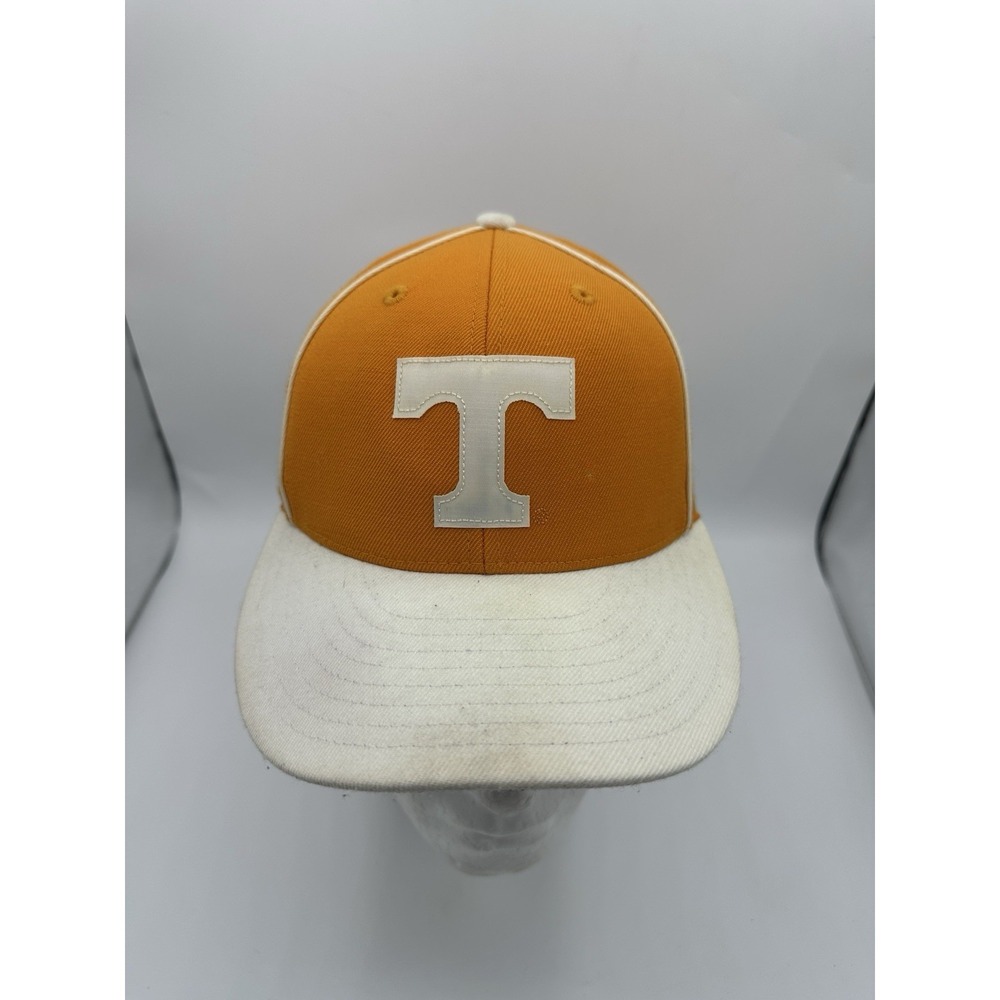 Vintage Adidas Tennessee Volunteers Snapback Hat Orange Cream NCAA Trefoil